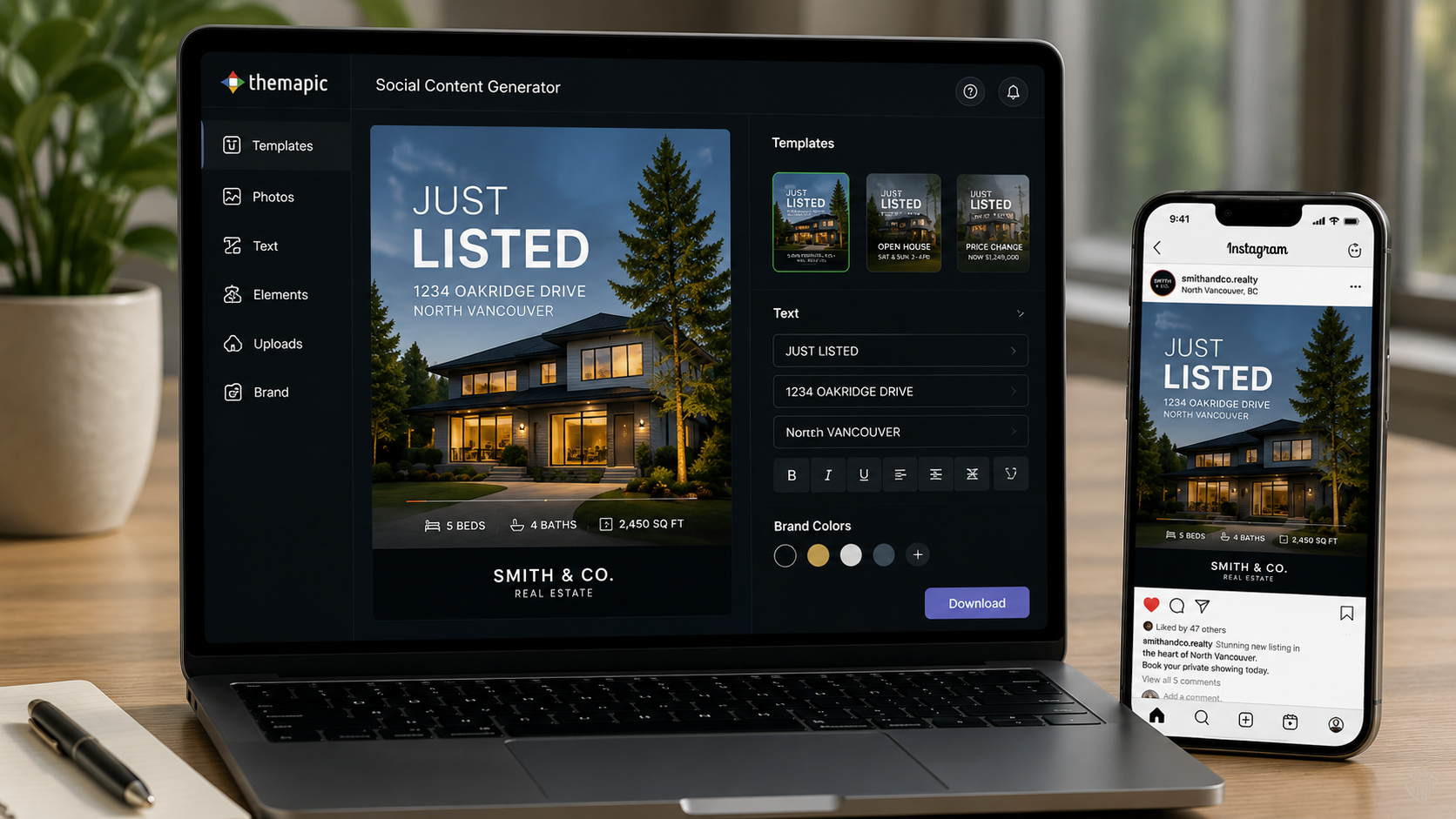 Preview image for Real Estate Social Content Generator